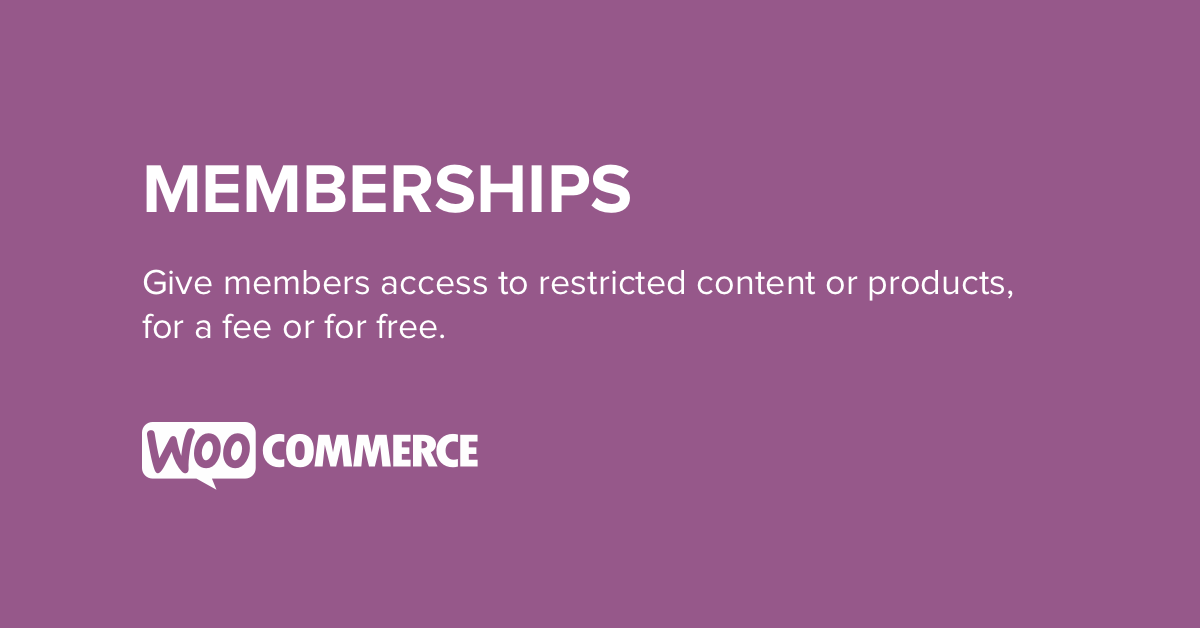 Descargar WooCommerce Memberships
