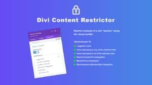 Divi Content Restrictor