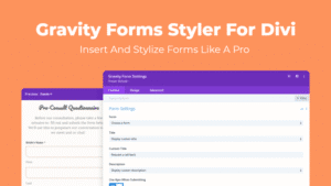 Gravity Forms Styler For Divi