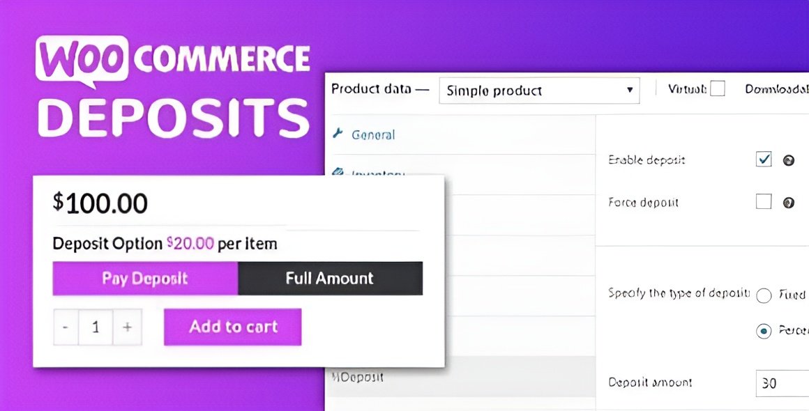 WooCommerce Deposits Webtomizer