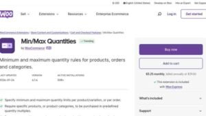 Woocommerce Min Max Quantities