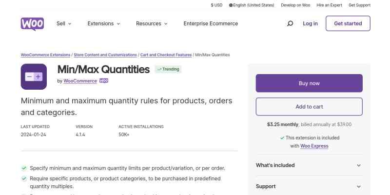 Woocommerce Min Max Quantities