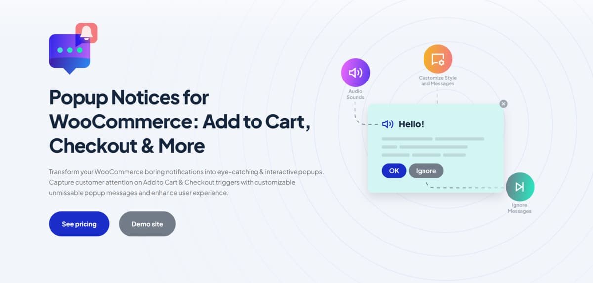 Popup Notices for WooCommerce Add to Cart, Checkout & More