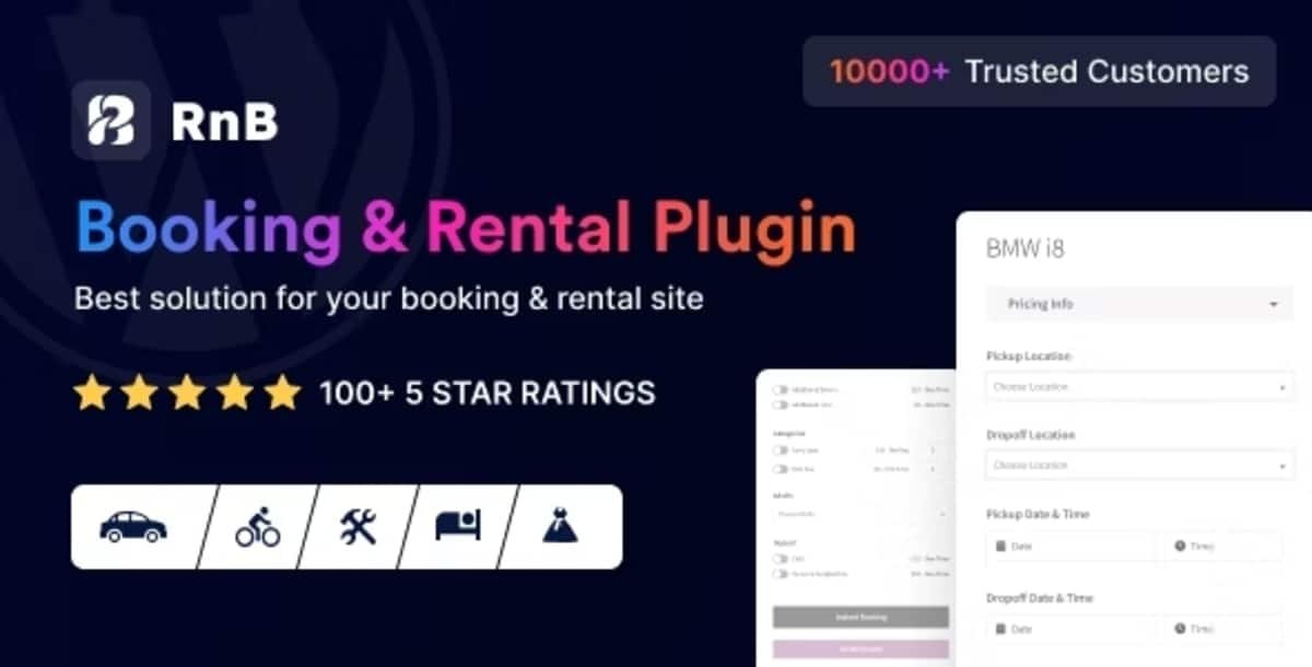 RnB - WooCommerce Booking - Rental-Plugin