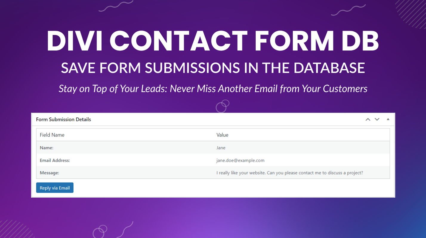 Divi Contact Form DB (PRO)