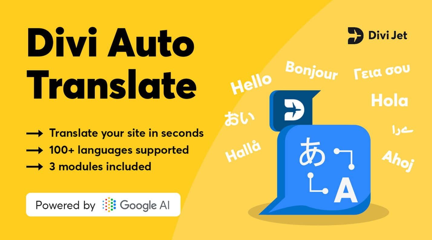 Divi Auto Translate - AI powered automatic translations