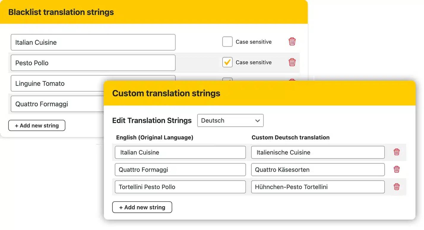 Divi Auto Translate custom blacklist