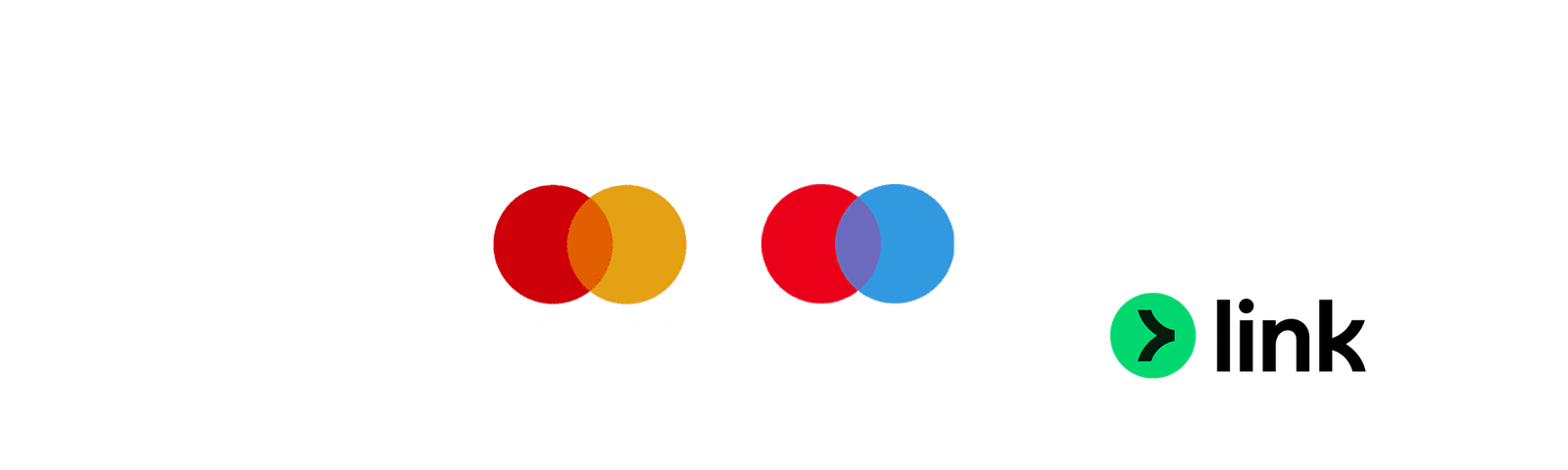Pago seguro garantizado con Stripe y Link Pago seguro garantizado con Stripe y Link