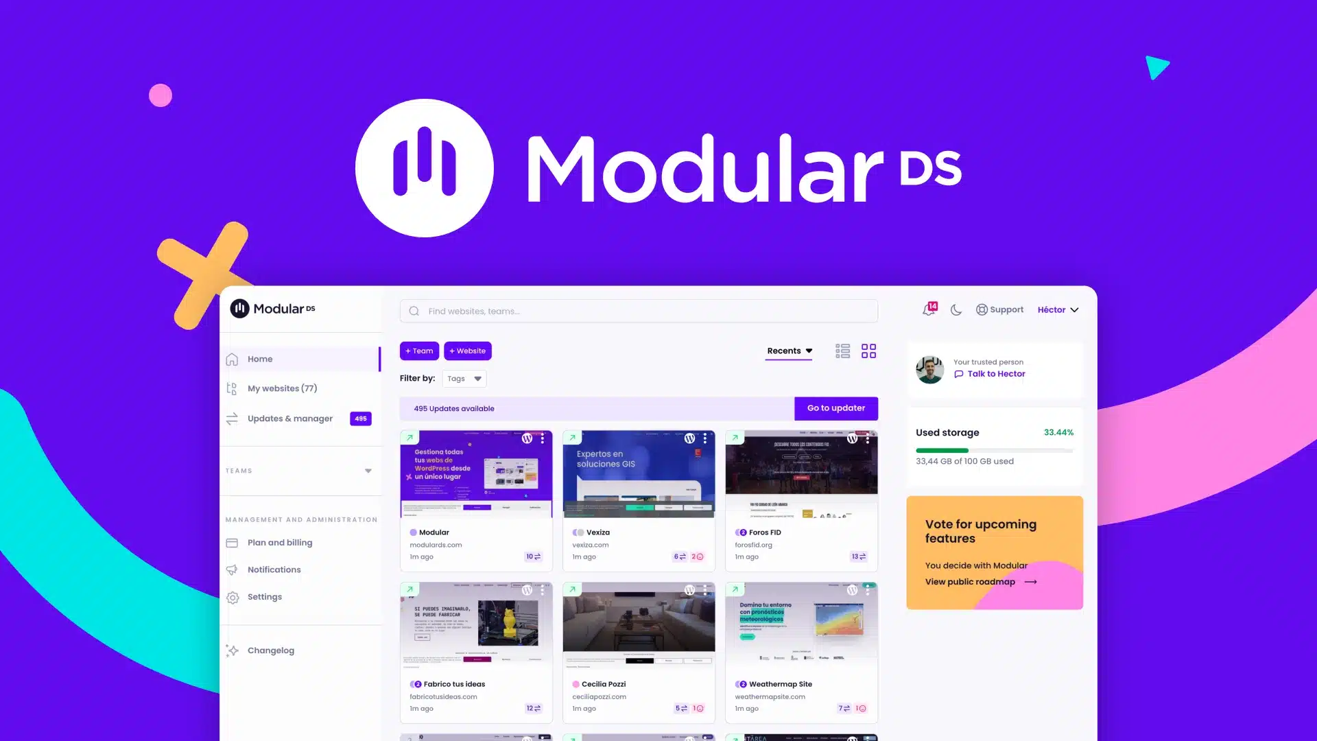 Prueba ModularDS la herramienta perfecta para gestionar el mantenimiento de tus WordPress