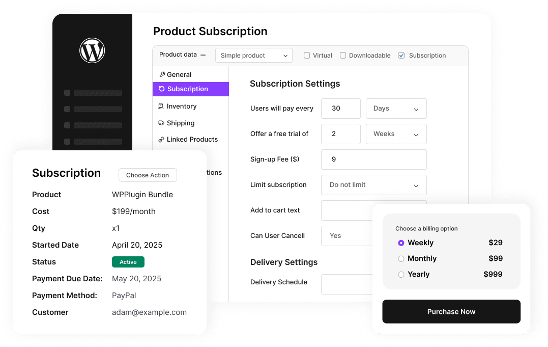 WPSubscription Pro - Subscription for WooCommerce
